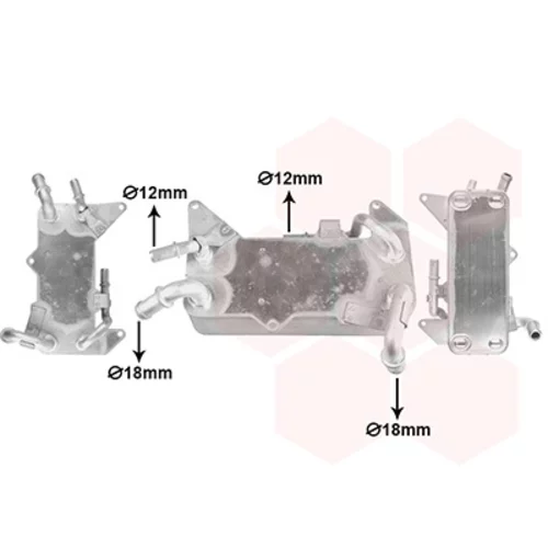 Chladič oleja automatickej prevodovky VAN WEZEL 03013729