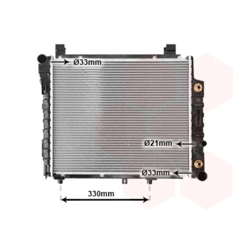 Chladič motora VAN WEZEL 30002156
