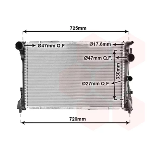 Chladič motora VAN WEZEL 30002575