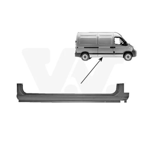 Nástupný plech VAN WEZEL 4387110