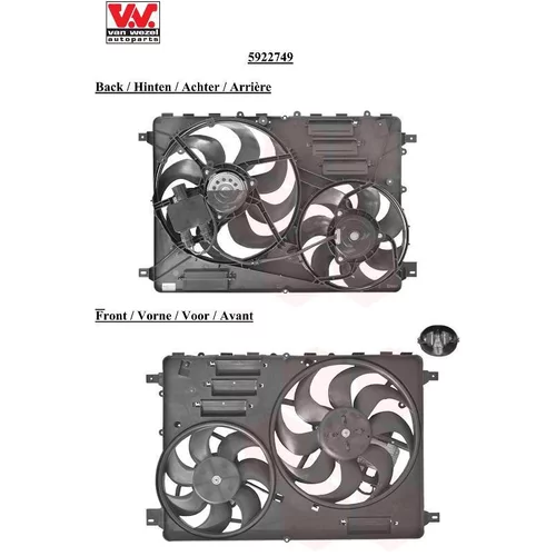 Ventilátor chladenia motora 5922749 (VAN WEZEL) - obr. 1
