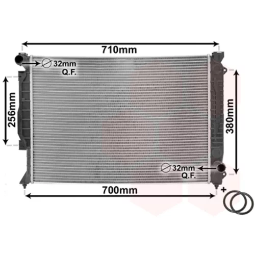 Chladič motora VAN WEZEL 03002139