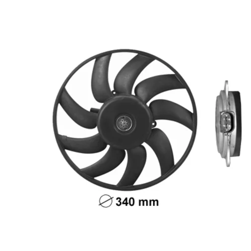 Ventilátor chladenia motora VAN WEZEL 0327747