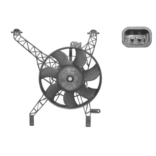 Ventilátor chladenia motora VAN WEZEL 1807747