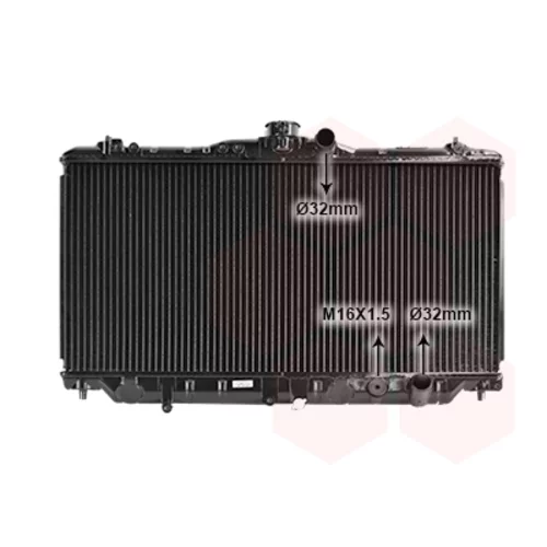 Chladič motora VAN WEZEL 25002055