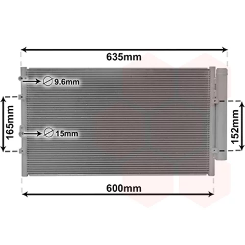 Kondenzátor klimatizácie VAN WEZEL 51005102