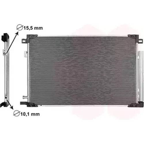 Kondenzátor klimatizácie VAN WEZEL 53015731