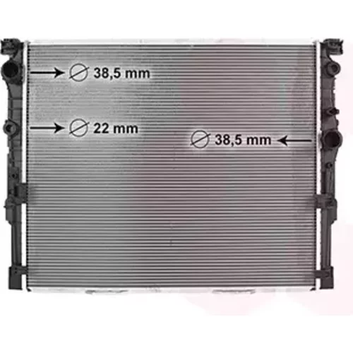 Chladič motora VAN WEZEL 06012782