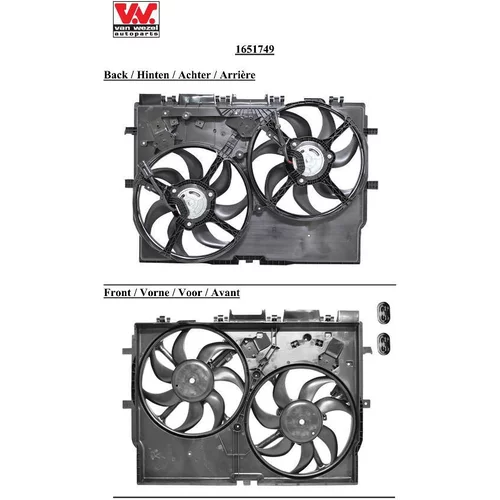 Ventilátor chladenia motora 1651749 (VAN WEZEL) - obr. 1