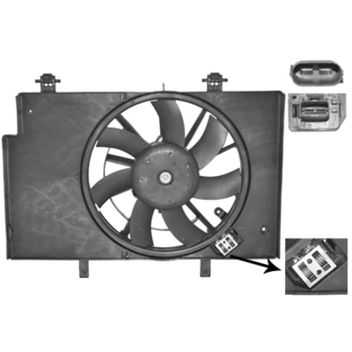 Ventilátor chladenia motora 1807749 (VAN WEZEL)