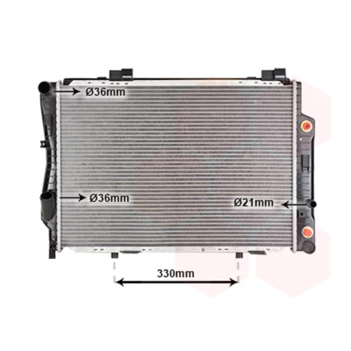 Chladič motora VAN WEZEL 30002173