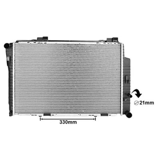 Chladič motora VAN WEZEL 30002235