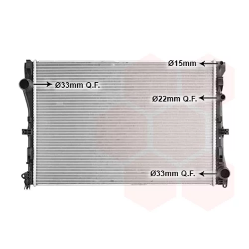 Chladič motora VAN WEZEL 30012719