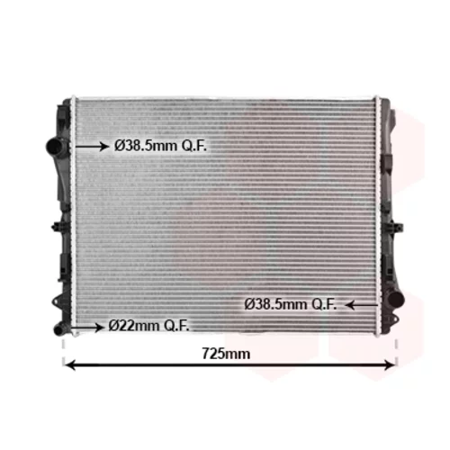 Chladič motora VAN WEZEL 30012723