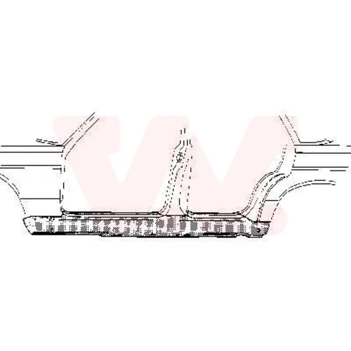Nástupný plech 3024103 (VAN WEZEL)