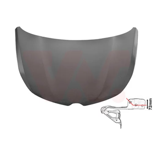 Kapota motora VAN WEZEL 4422670