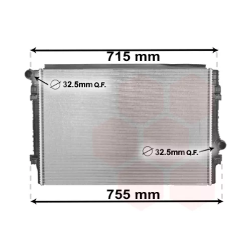 Chladič motora VAN WEZEL 58002336