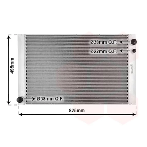 Chladič motora VAN WEZEL 03002289