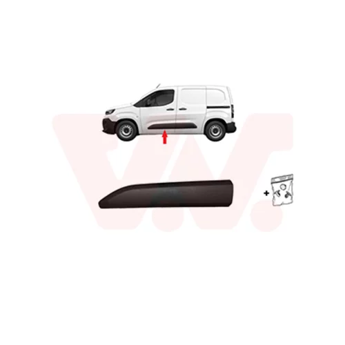 Ozdobná/ochranná lišta dverí VAN WEZEL 0991423