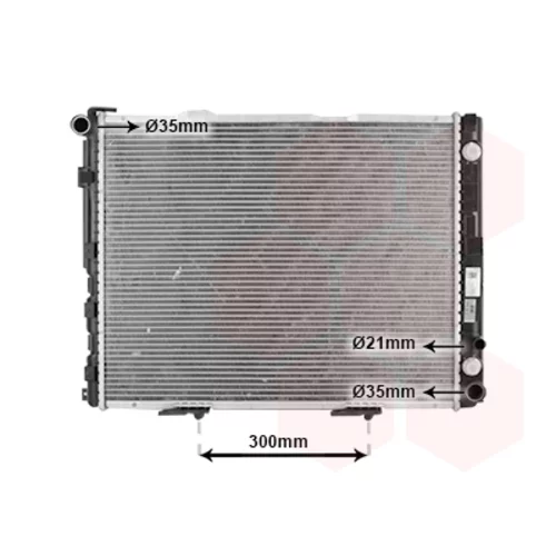 Chladič motora VAN WEZEL 30002177