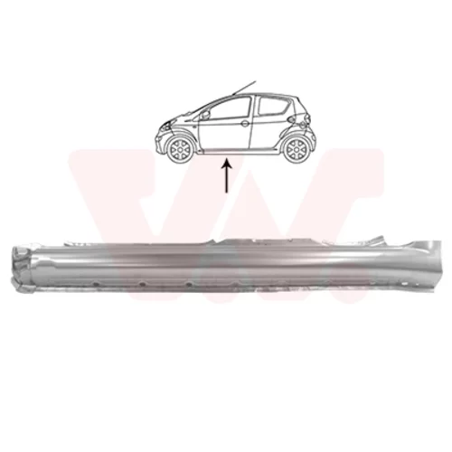 Nástupný plech VAN WEZEL 5403103