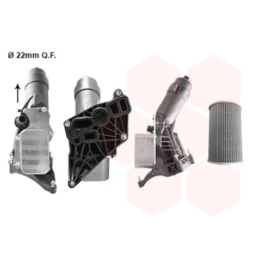 Chladič motorového oleja VAN WEZEL 06013768