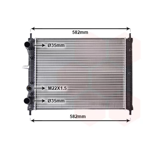 Chladič motora VAN WEZEL 17002161