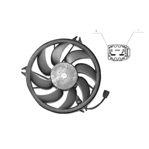 Ventilátor chladenia motora VAN WEZEL 4028748