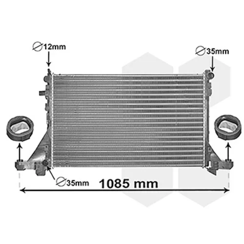 Chladič motora VAN WEZEL 43002560