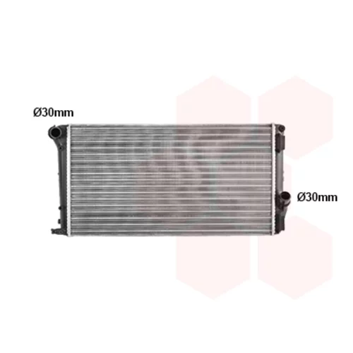 Chladič motora VAN WEZEL 73002097