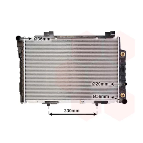 Chladič motora VAN WEZEL 30002174