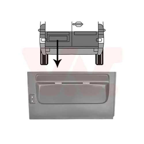 Zadné dvere VAN WEZEL 3075149