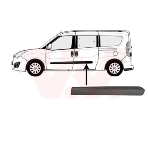 Ozdobná/ochranná lišta bočnej steny VAN WEZEL 3706427