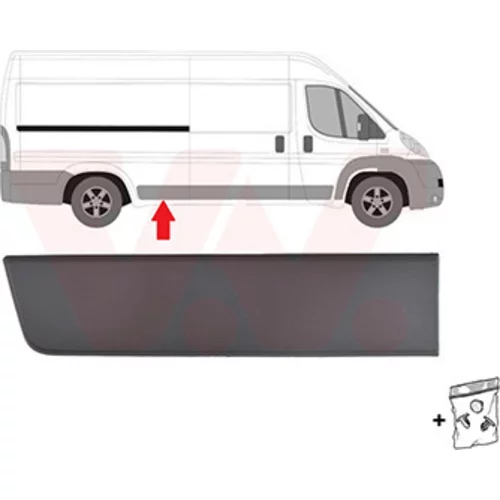 Ozdobná/ochranná lišta bočnej steny VAN WEZEL 4064416