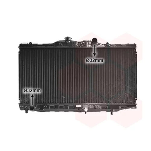 Chladič motora VAN WEZEL 53002061
