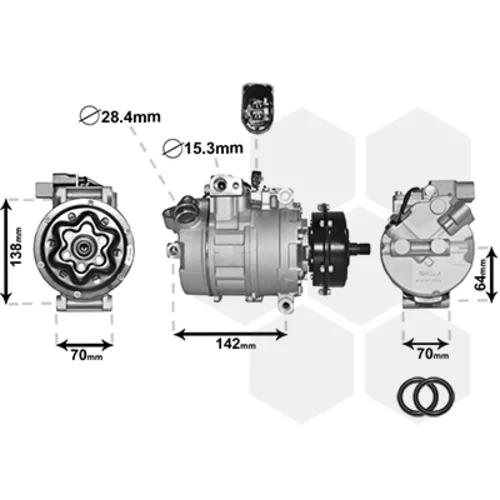 Kompresor klimatizácie VAN WEZEL 5800K087