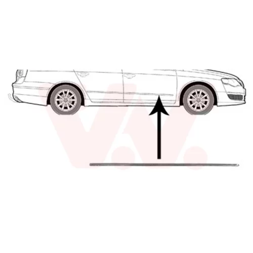 Ozdobná/ochranná lišta dverí VAN WEZEL 5839404