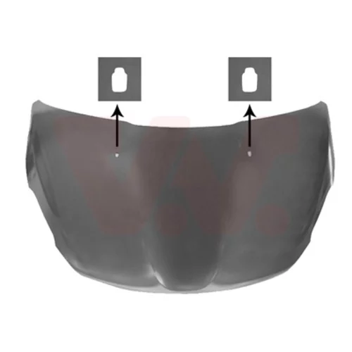 Kapota motora VAN WEZEL 4034670