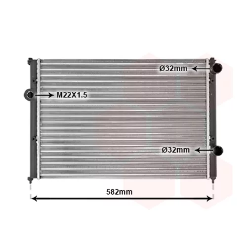 Chladič motora VAN WEZEL 58002119