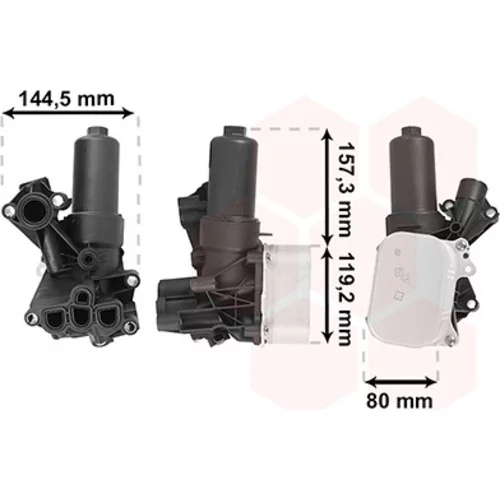 Chladič motorového oleja VAN WEZEL 58013728