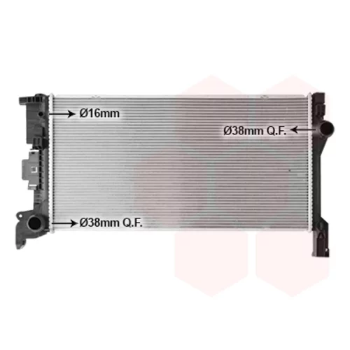 Chladič motora VAN WEZEL 59012703
