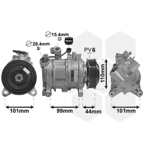 Kompresor klimatizácie 0600K498 (VAN WEZEL)