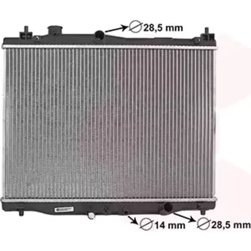 Chladič motora VAN WEZEL 25012711
