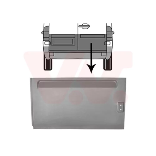 Zadné dvere VAN WEZEL 3075150