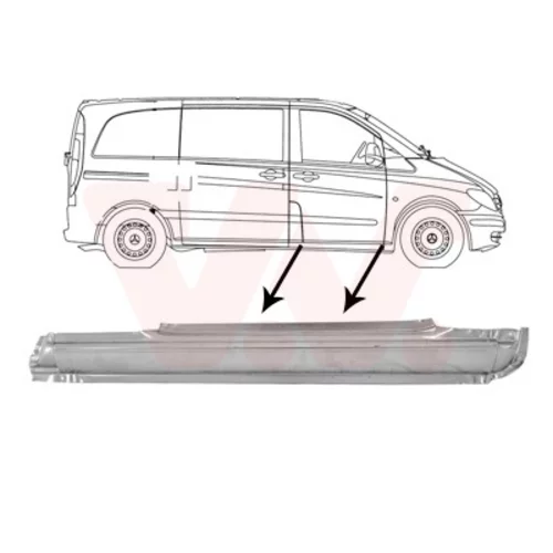 Nástupný plech VAN WEZEL 3080102
