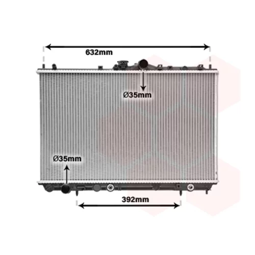 Chladič motora VAN WEZEL 32002153