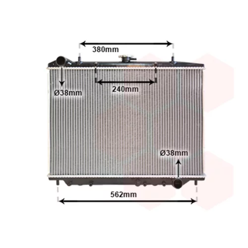 Chladič motora VAN WEZEL 37002456