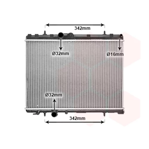 Chladič motora VAN WEZEL 40002265