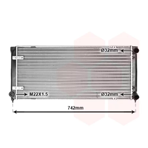 Chladič motora VAN WEZEL 49002009