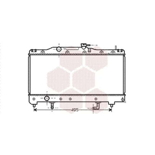 Chladič motora VAN WEZEL 53002204